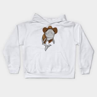 Dolphin Cowboy Kids Hoodie